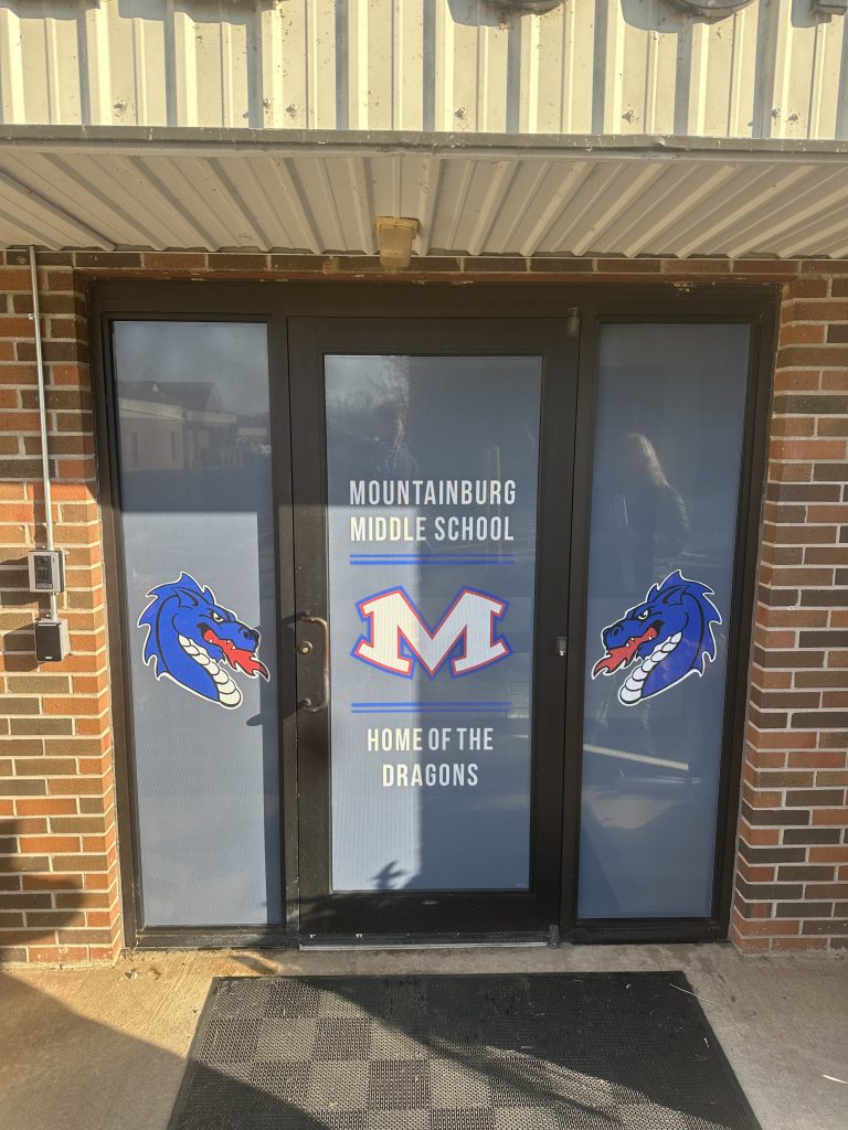 Front entryway graphic design & install