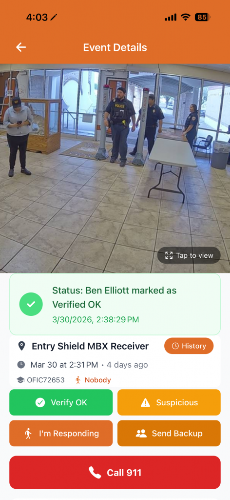 Entry Shield App